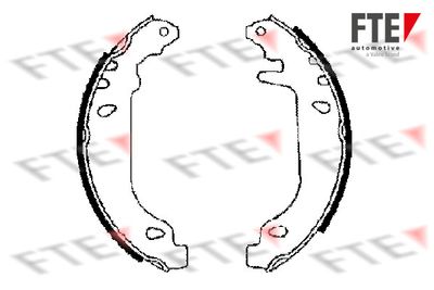 Bremžu loku komplekts FTE 9100024
