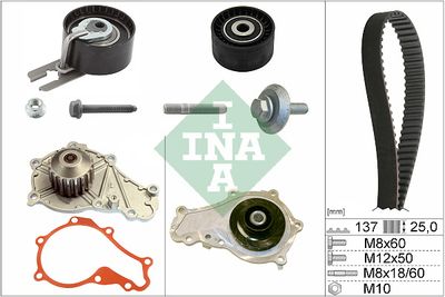 Ūdenssūknis + Zobsiksnas komplekts Schaeffler INA 530 0375 30
