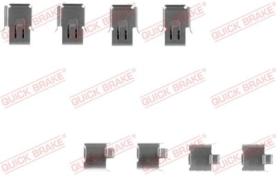 Piederumu komplekts, Disku bremžu uzlikas QUICK BRAKE 109-1171