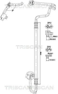 Augst-/Zemspiediena cauruļvads, Gaisa kond. sist. TRISCAN 9010 29006