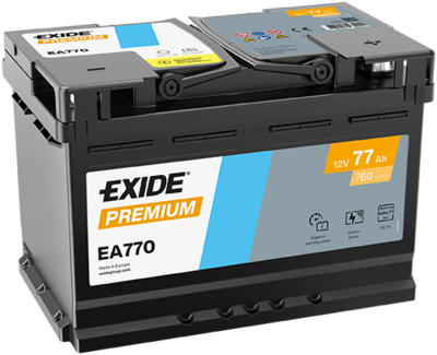 Стартерная аккумуляторная батарея EXIDE EA770