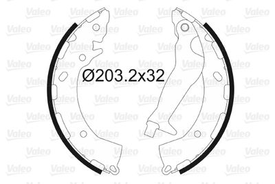 Bremžu loku komplekts VALEO 564169