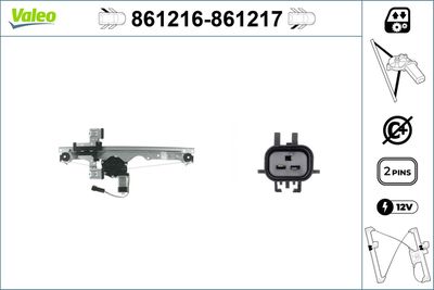 Стеклоподъемник VALEO 861216
