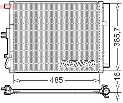 Конденсатор, кондиционер DENSO DCN43007