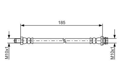 Bremžu šļūtene BOSCH 1 987 481 564