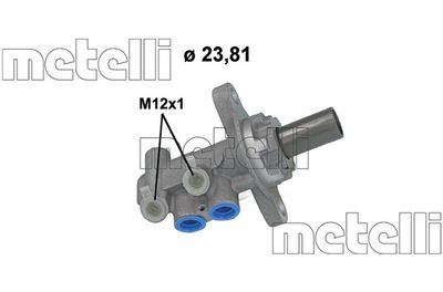 Главный тормозной цилиндр METELLI 05-1261