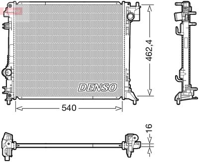 Radiators, Motora dzesēšanas sistēma DENSO DRM46062
