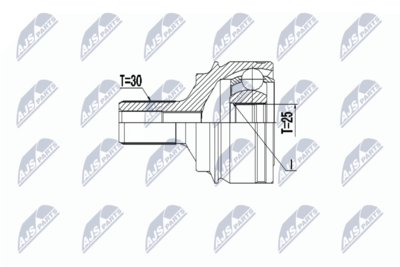 Šarnīru komplekts, Piedziņas vārpsta NTY NPZ-ME-026