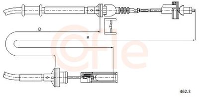 Трос, управление сцеплением COFLE 462.3