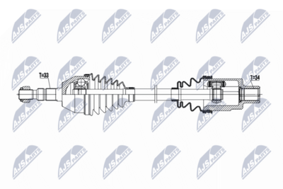 Приводной вал NTY NPW-PL-166