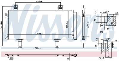 Конденсатор, кондиционер NISSENS 940908