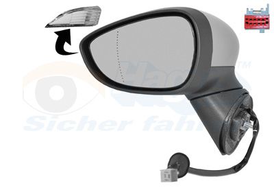 Ārējais atpakaļskata spogulis VAN WEZEL 1801817