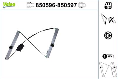 Стеклоподъемник VALEO 850596