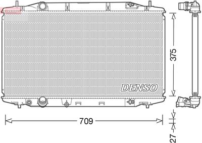 Radiators, Motora dzesēšanas sistēma DENSO DRM40041