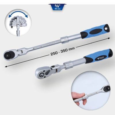 Uzgriežņu atslēga ar pārslēdzamu sprūdmehānismu KS TOOLS BT021997