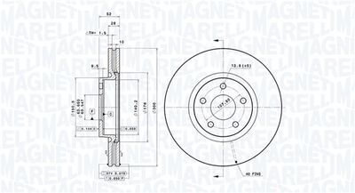 Тормозной диск MAGNETI MARELLI 360406099301