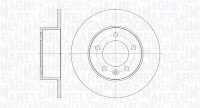 Тормозной диск MAGNETI MARELLI 361302040373