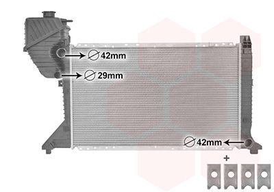 Radiators, Motora dzesēšanas sistēma VAN WEZEL 30002300