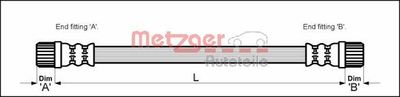 Тормозной шланг METZGER 4111152