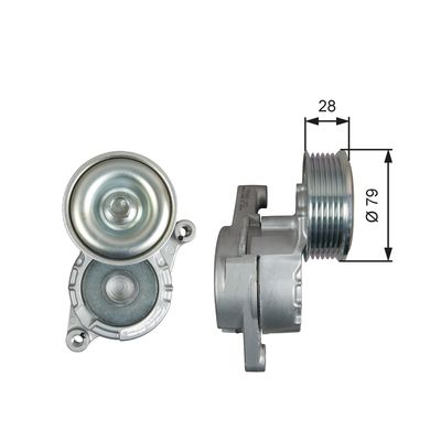 Siksnas spriegotājs, Ķīļsiksna GATES T39284