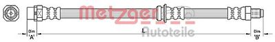 Тормозной шланг METZGER 4110479