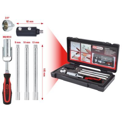 Sanitārā mezgla montāžas atslēgu komplekts KS TOOLS 116.2050