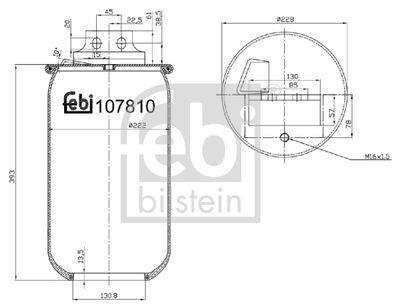Pneimoatsperes spilvens, Pneimopiekare FEBI BILSTEIN 107810