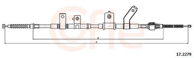 Тросик, cтояночный тормоз COFLE 92.17.2279