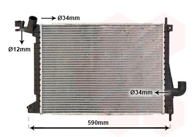 Radiators, Motora dzesēšanas sistēma VAN WEZEL 37002275