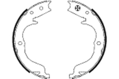 Bremžu loku kompl., Stāvbremze TEXTAR 91068300