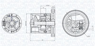Масляный насос MAGNETI MARELLI 351516000038