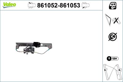 Стеклоподъемник VALEO 861052