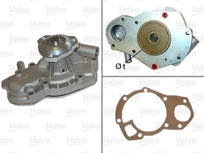 Водяной насос, охлаждение двигателя VALEO 506086