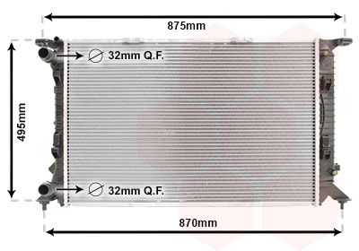 Radiators, Motora dzesēšanas sistēma VAN WEZEL 03002292