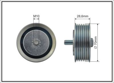 Parazīt-/Vadrullītis, Ķīļrievu siksna CAFFARO 500530