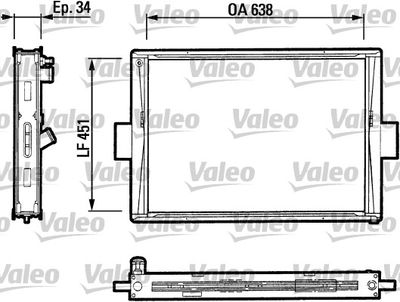 Radiators, Motora dzesēšanas sistēma VALEO 816647