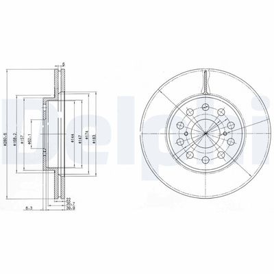 Bremžu diski DELPHI BG3269