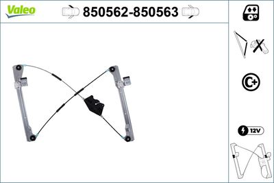 Стеклоподъемник VALEO 850562