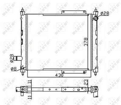 Radiators, Motora dzesēšanas sistēma NRF 50128A