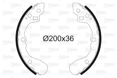 Bremžu loku komplekts VALEO 562754