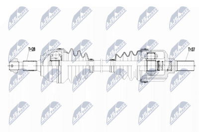 Приводной вал NTY NPW-CT-093