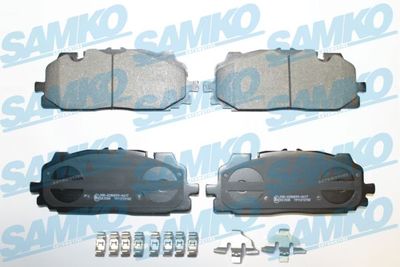 Комплект тормозных колодок, дисковый тормоз SAMKO 5SP2102K