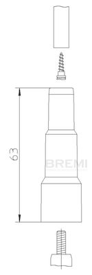 Вилка, свеча зажигания BREMI 10229N1