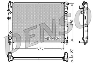 Radiators, Motora dzesēšanas sistēma DENSO DRM36012