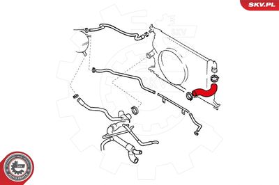 Шланг радиатора ESEN SKV 24SKV325