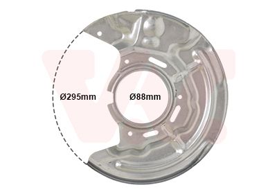 Dubļu sargs, Bremžu disks VAN WEZEL 5304371