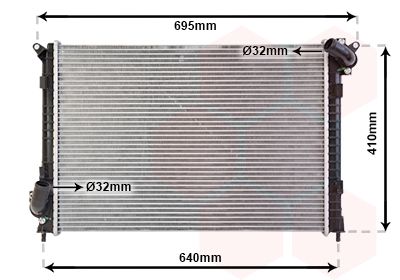 Radiators, Motora dzesēšanas sistēma VAN WEZEL 06002307