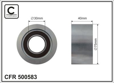 Spriegotājrullītis, Ķīļrievu siksna CAFFARO 500583