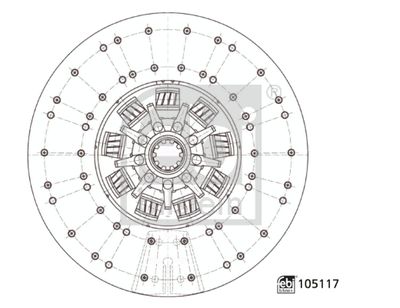 Диск сцепления FEBI BILSTEIN 105117