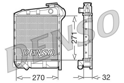 Radiators, Motora dzesēšanas sistēma DENSO DRM99008